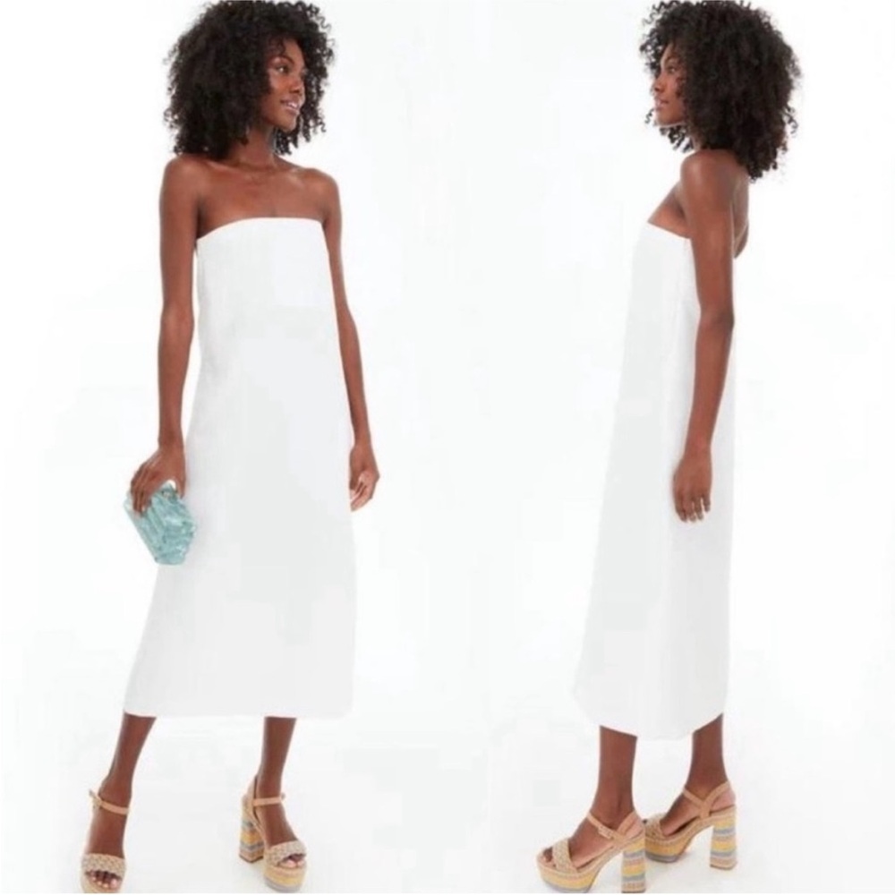 Tuckernuck White Strapless Dress